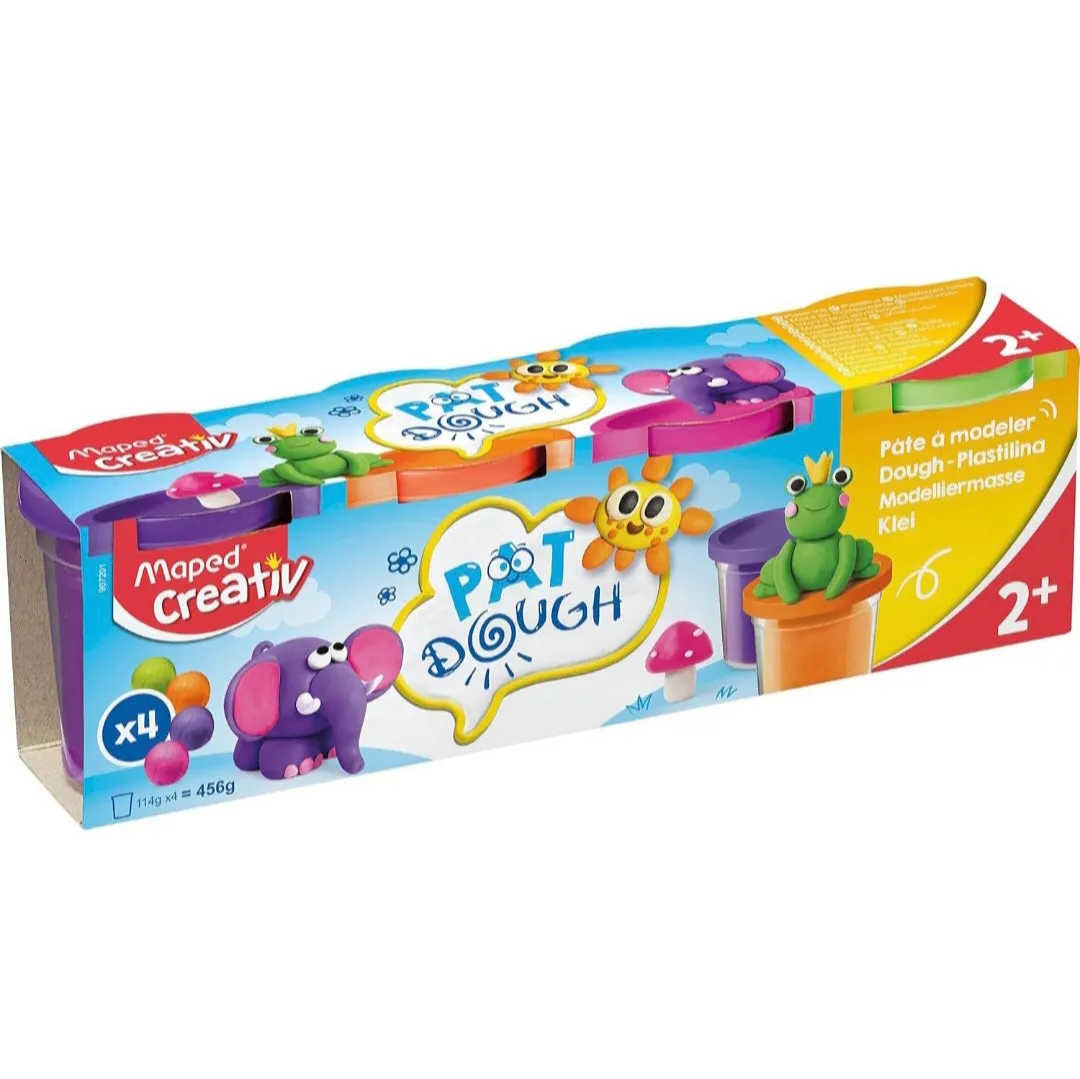 Maped Pat Dough - 4 CT Classic or Fancy Colors