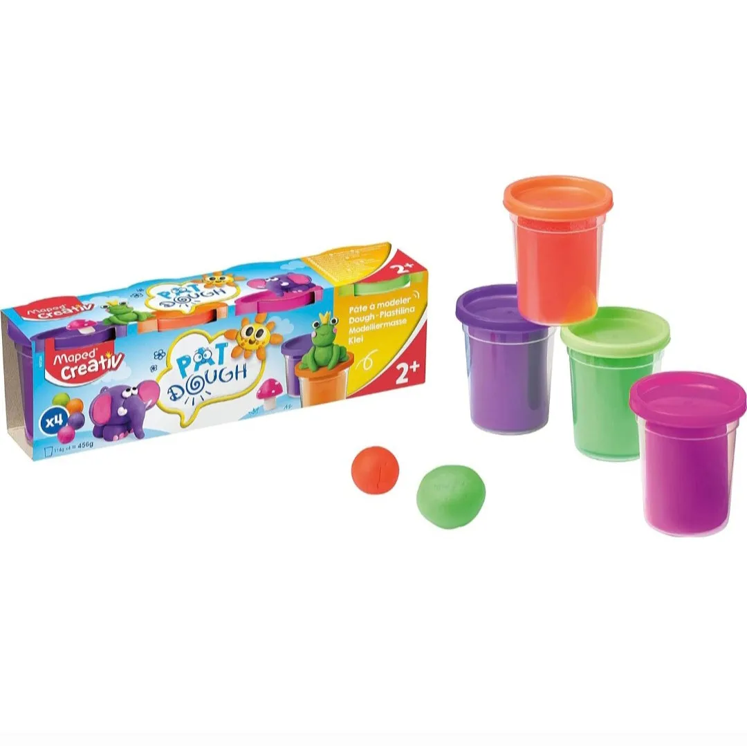 Maped Pat Dough - 4 CT Classic or Fancy Colors