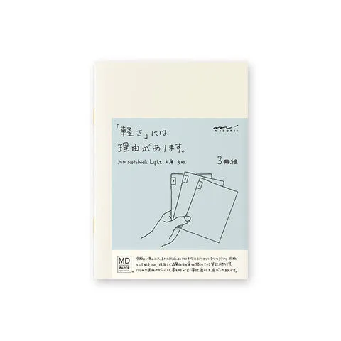 Midori A6 Notebook Light Pack of 3
