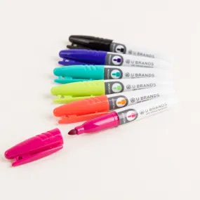 Mini & Mighty Dry Erase Markers, 6 CT Assorted Colors