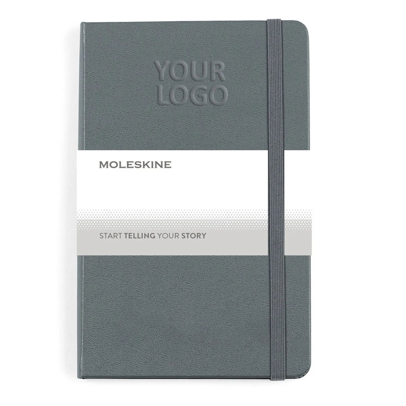 Moleskine Hard Cover Ruled Medium Notebook Slate Grey