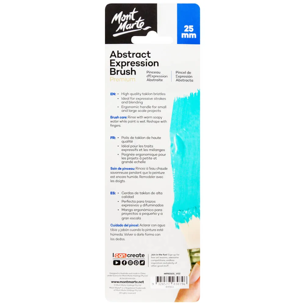Mont Marte Abstract Expression Brush - 25Mont Marte