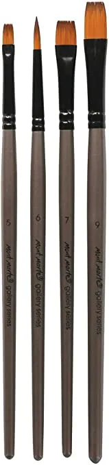 Mont Marte Gallery Series Brush Set Acrylic - (4 Pcs) - (BMHS0010)