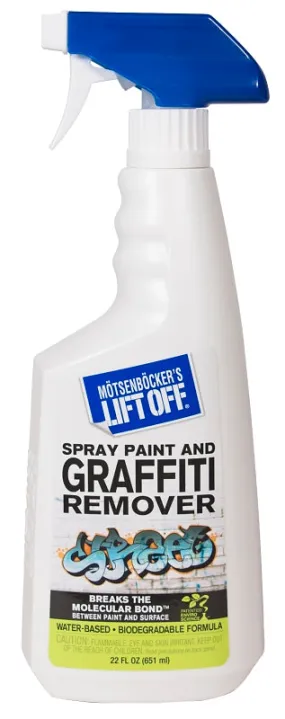 Motsenbocker's Lift Off 411-01 Graffiti Remover, Liquid, Mild, Clear, 22 oz, Bottle :EA: QUANTITY: 1
