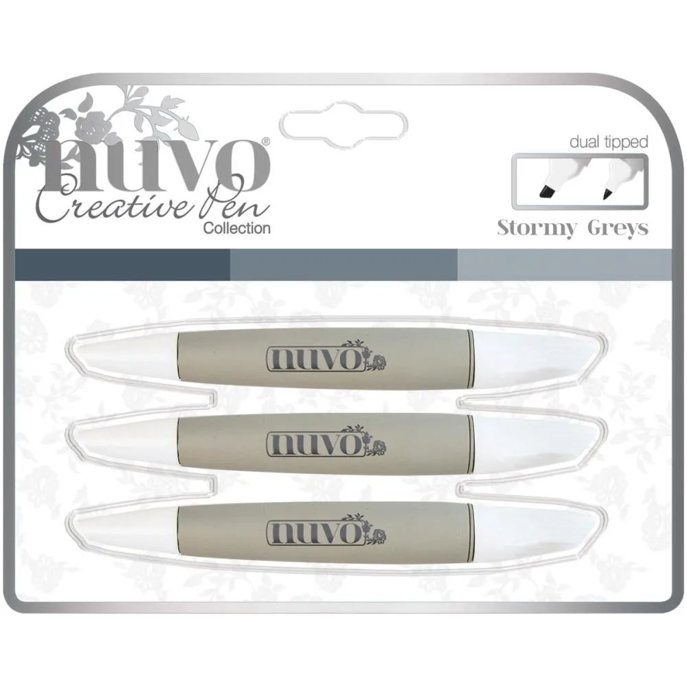 Nuvo - Creative Pen Collection - Stormy Greys*