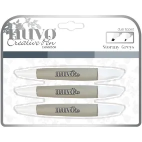 Nuvo - Creative Pen Collection - Stormy Greys*
