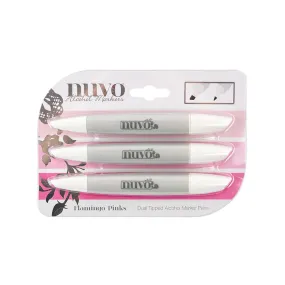 Nuvo - Marker Pen Collection - Flamingo Pinks - 3 Pack - 333N
