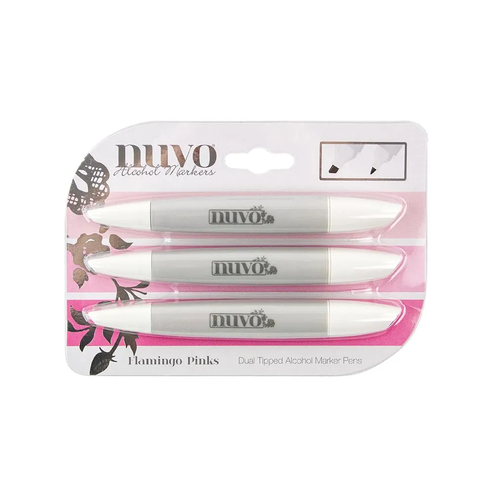 Nuvo - Marker Pen Collection - Flamingo Pinks - 3 Pack - 333N