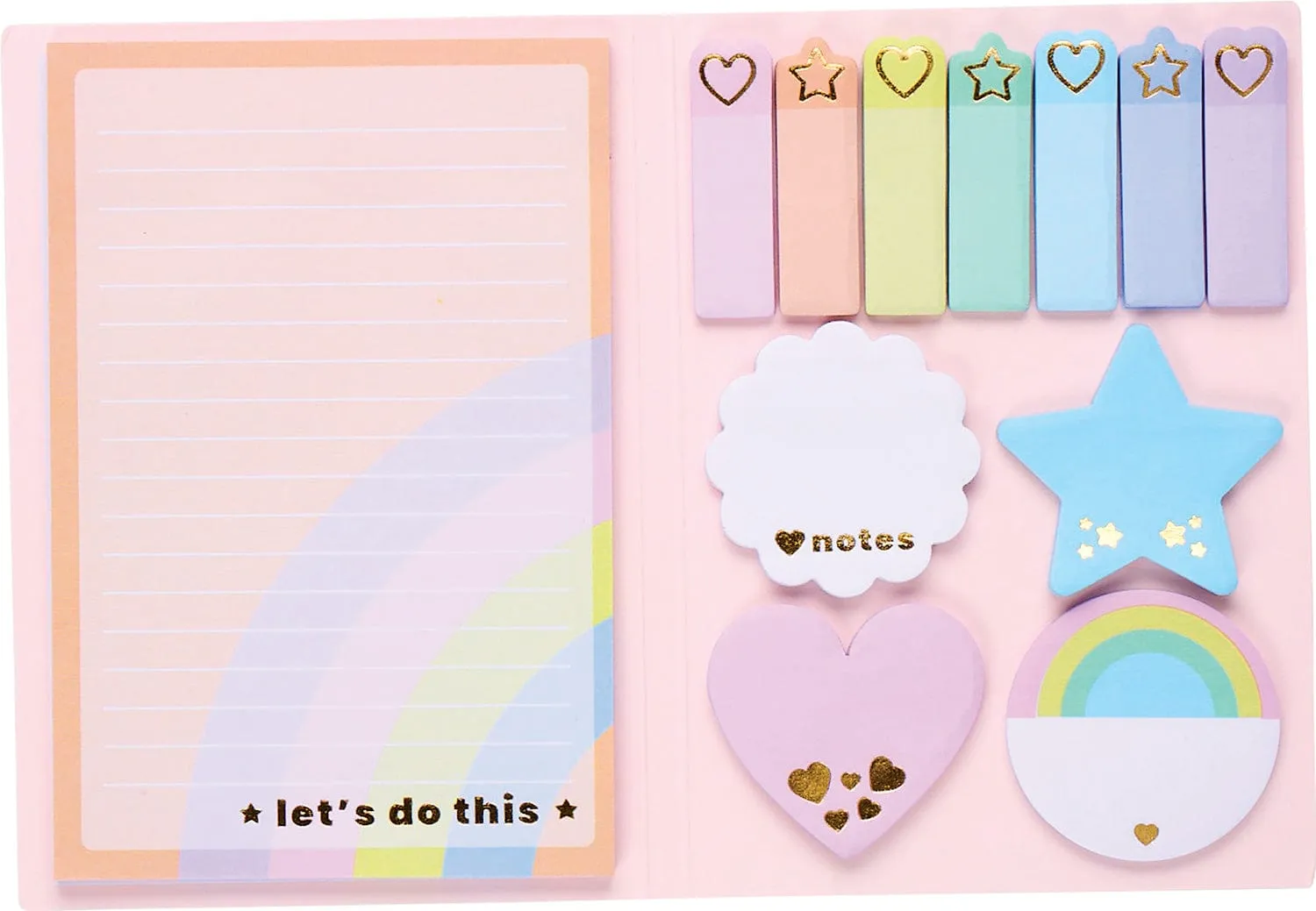Ooly Side Notes Pastel Rainbow Sticky Tab Note Set