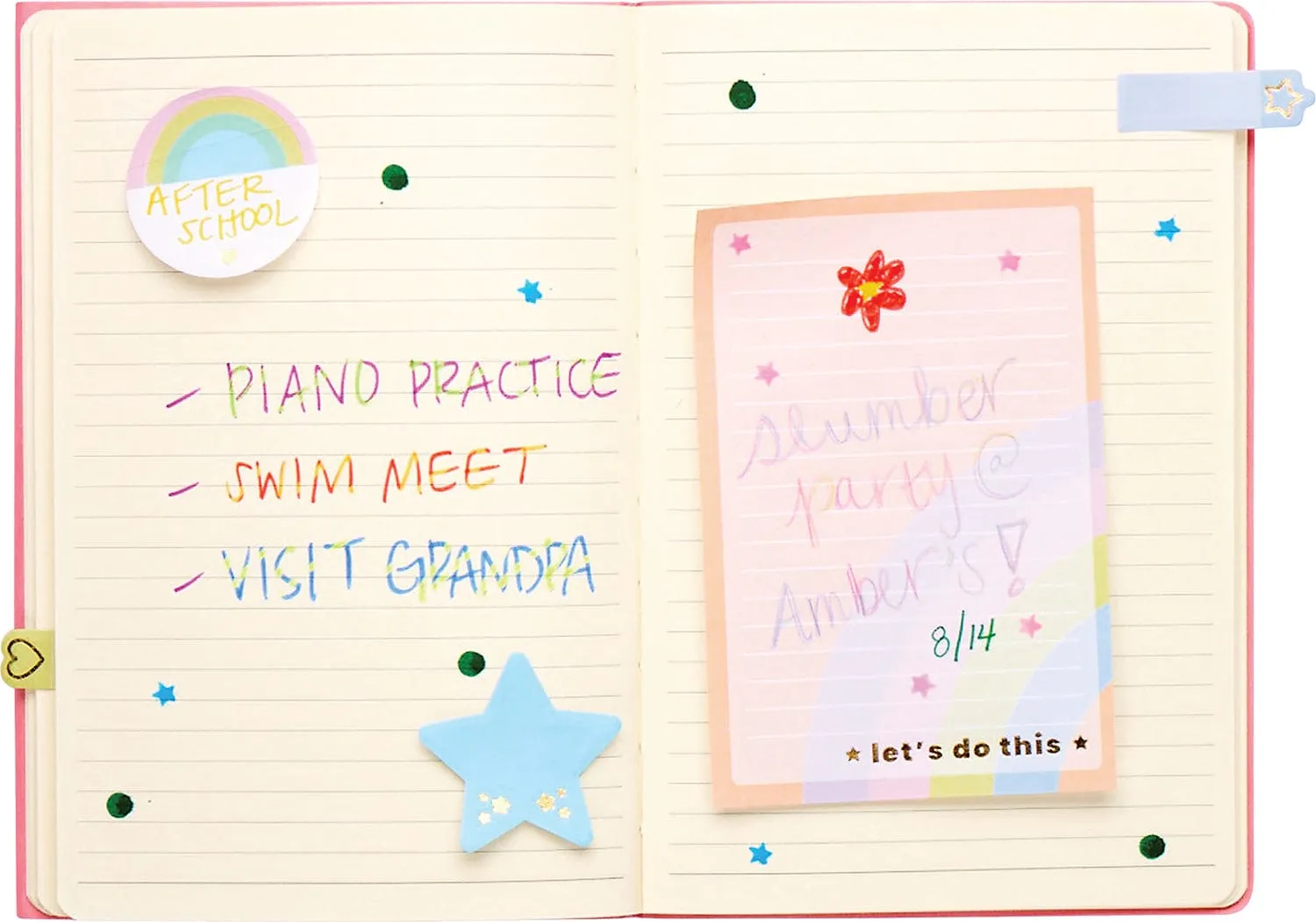 Ooly Side Notes Pastel Rainbow Sticky Tab Note Set