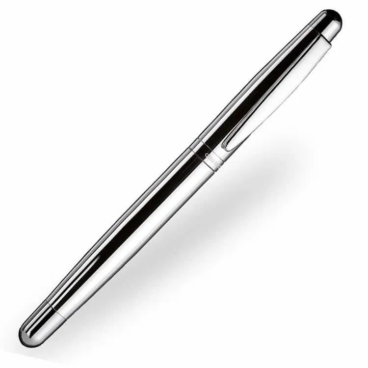 Otto Hutt Design 02 - Smooth Sterling Silver Rollerball Pen