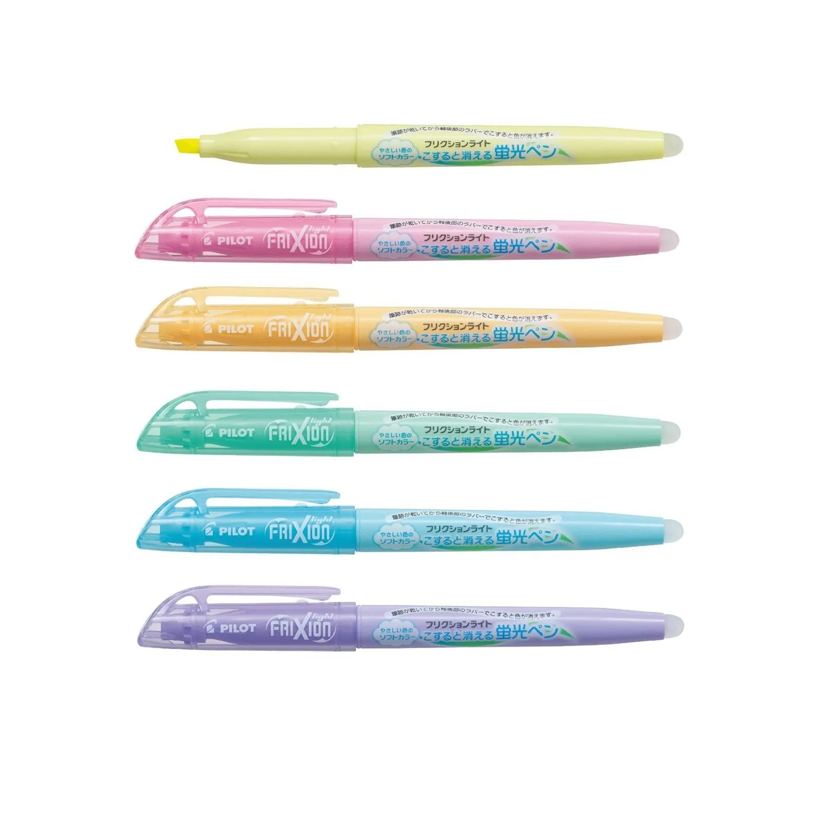 Pilot Frixion Soft Light Pastel Colour Erasable Highlighter