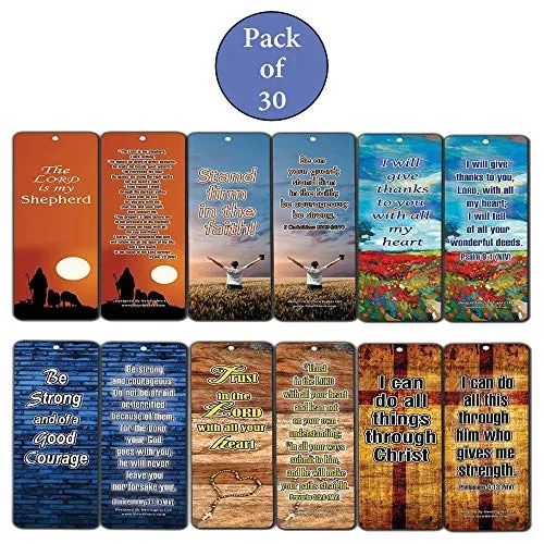 Popular Bible Verses for Senior Citizens Bookmarks (30-Pack) - Handy Reminders For Older People