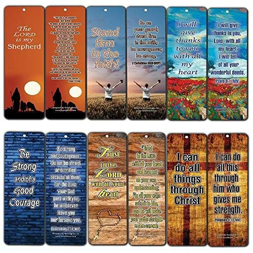 Popular Bible Verses for Teenage Boys Bookmarks (30 Pack) - Handy Reminders For Teens To Memorize