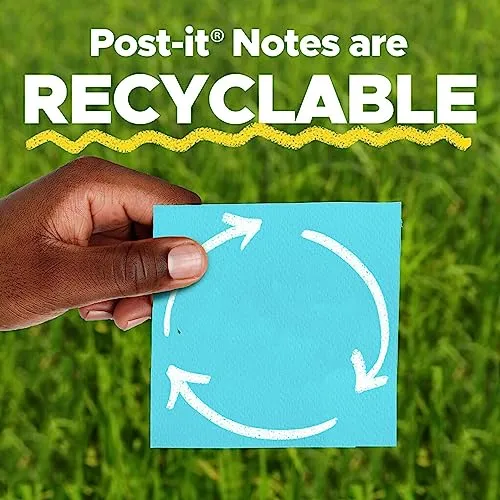 Post-it Super Sticky Notes, 24 Note Pads, 3x3 in., 2x the Sticking Power, School Supplies and Office Products for Vertical Surfaces, Monitors, Walls & Windows, Supernova Neons Collection