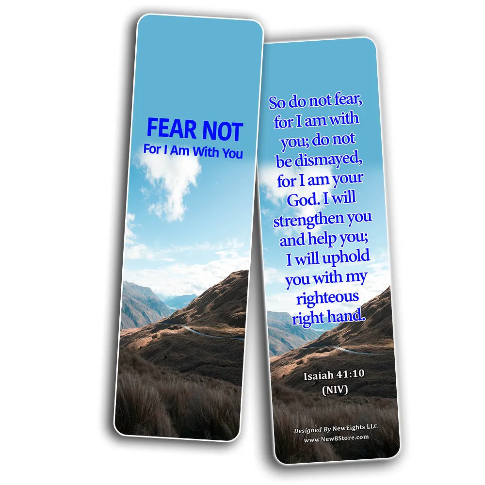 Powerful Bible Verses Bookmarks - God is in Control (30 Pack) - Handy Powerful Bible Verses About God Is In Control Bible Texts