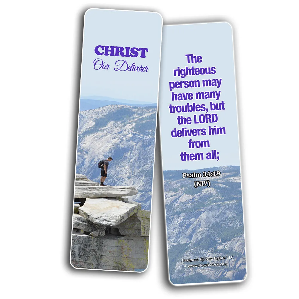Powerful Bible Verses Bookmarks - God is in Control (30 Pack) - Handy Powerful Bible Verses About God Is In Control Bible Texts
