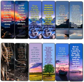 Prayer Quotes Bookmarks (30 Pack) - Handy Sample Prayer Quotes Perfect For Any Occasion
