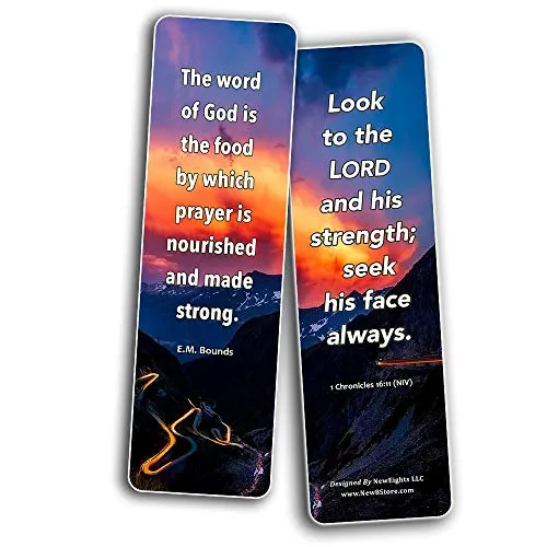 Prayer Quotes Bookmarks (30 Pack) - Handy Sample Prayer Quotes Perfect For Any Occasion