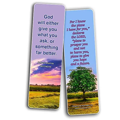 Prayer Quotes Bookmarks (30 Pack) - Handy Sample Prayer Quotes Perfect For Any Occasion