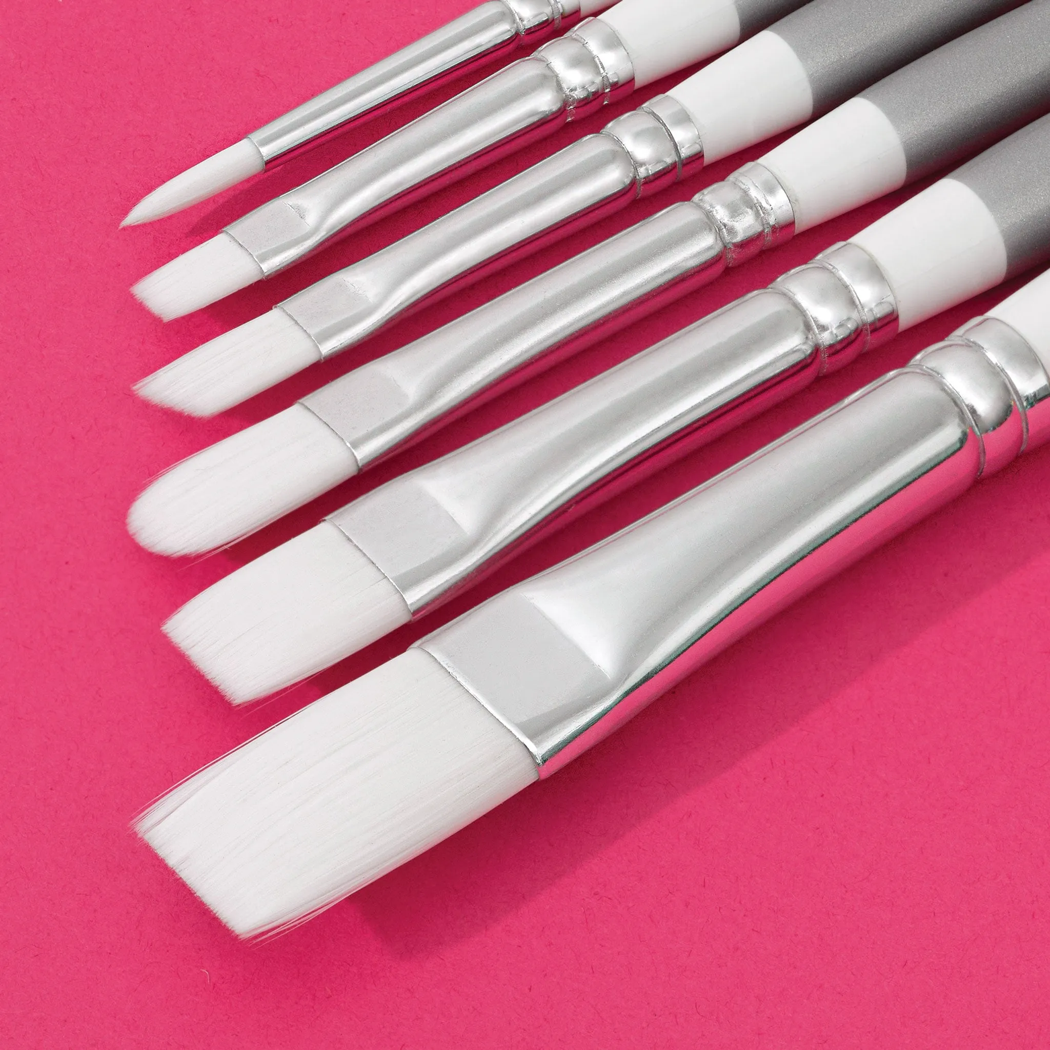 Premium Plus Synthetic Acrylic & Oil Brush Set of 6