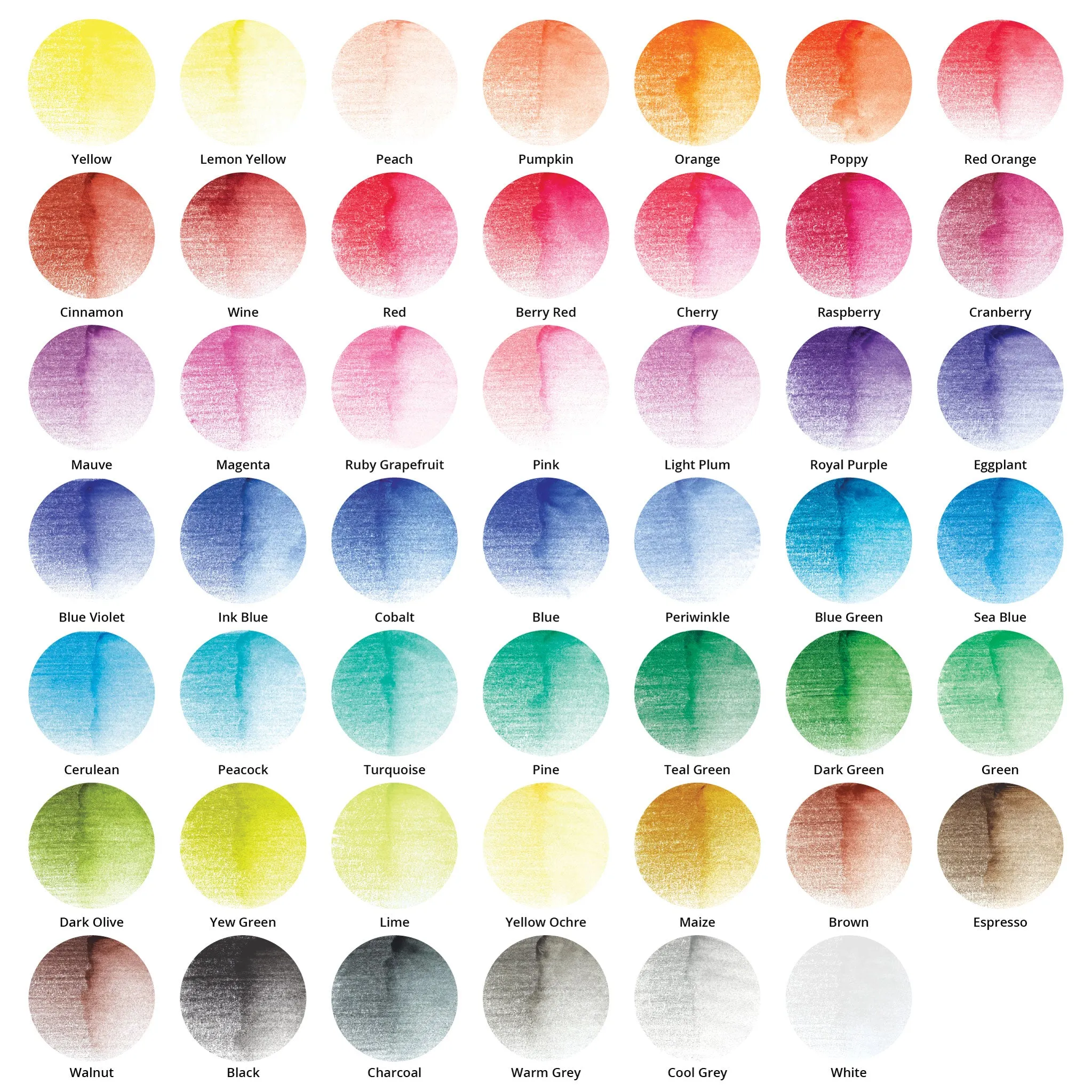 Premium Watercolor Pencils - Set of 48