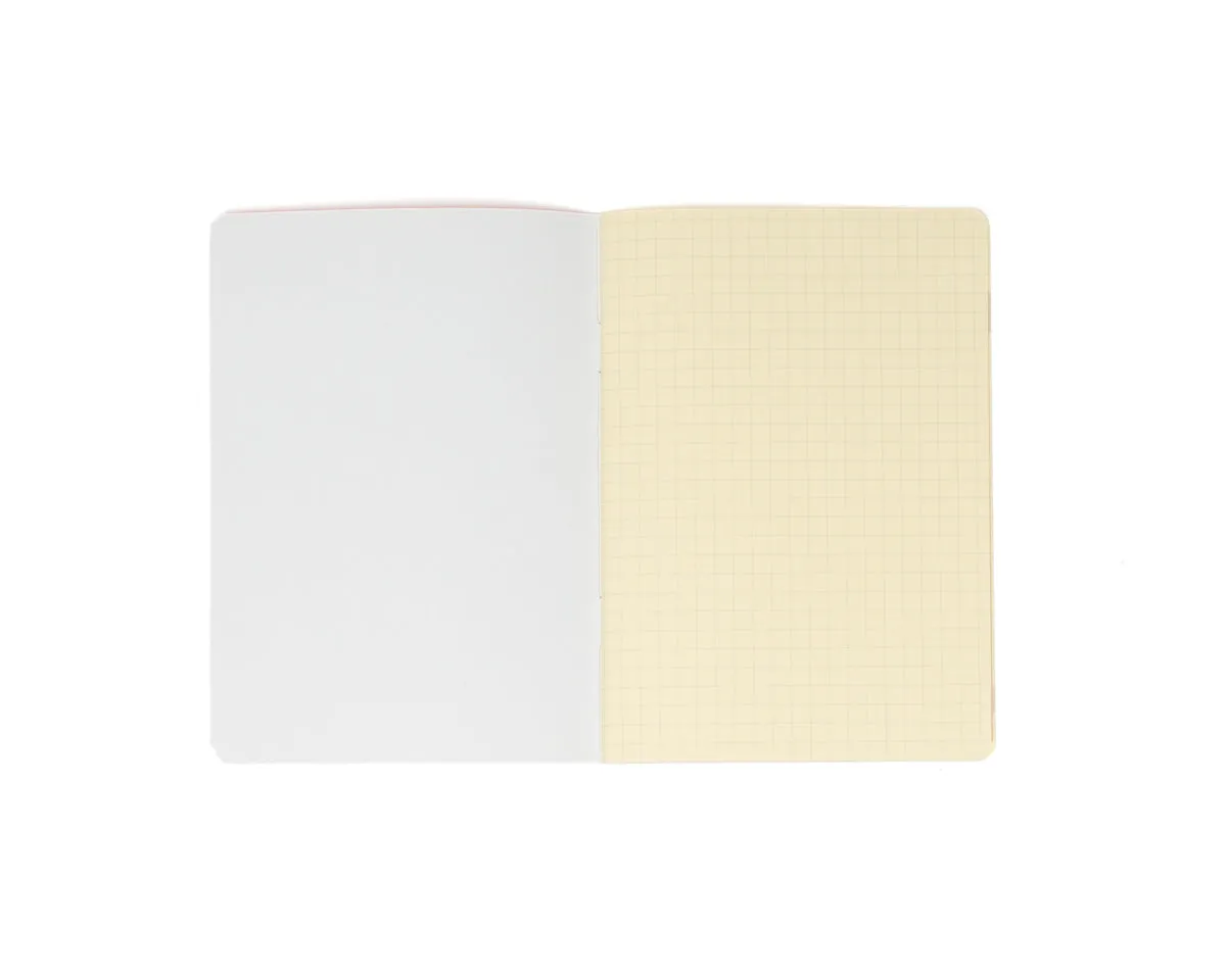 Rollbahn A6 Pocket Notebook - Grid: Red