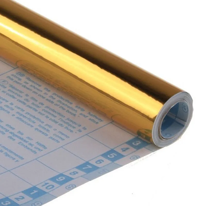SADIPAL Coloured Self Adhesive Film-100 microns-0.5x3m-Gold Gloss