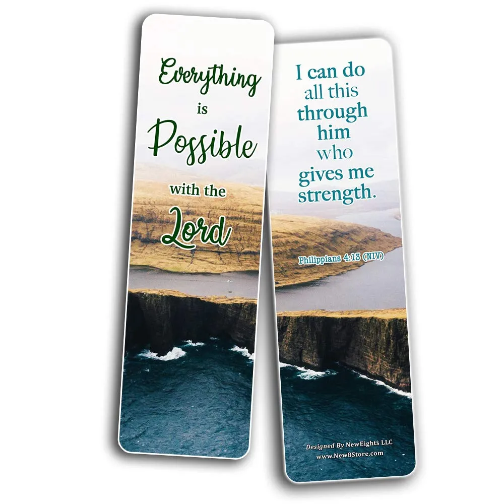 Scriptures Bookmarks - Bible Verses about Strength