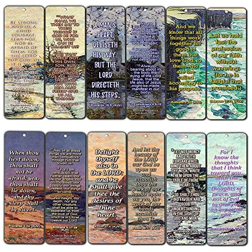 SCRIPTURES BOOKMARKS TO ENCOURAGE MEN AND WOMEN (KJV) (30-Pack) - Handy Bible Verses Perfect for Daily Encouragement