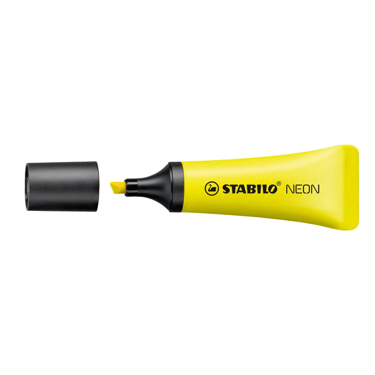 STABILO NEON Yellow Highlighter Box of 10
