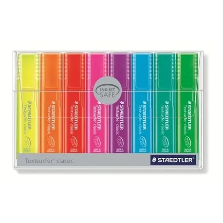Staedtler 364 Textsurfer classic Flu Wallet of 8 Pcs