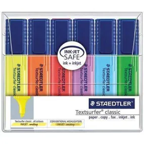 Staedtler Textsurfer Classic Highlighter Pack 6