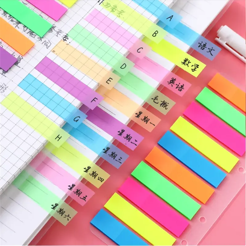 Ten Colorful Sticker Notes