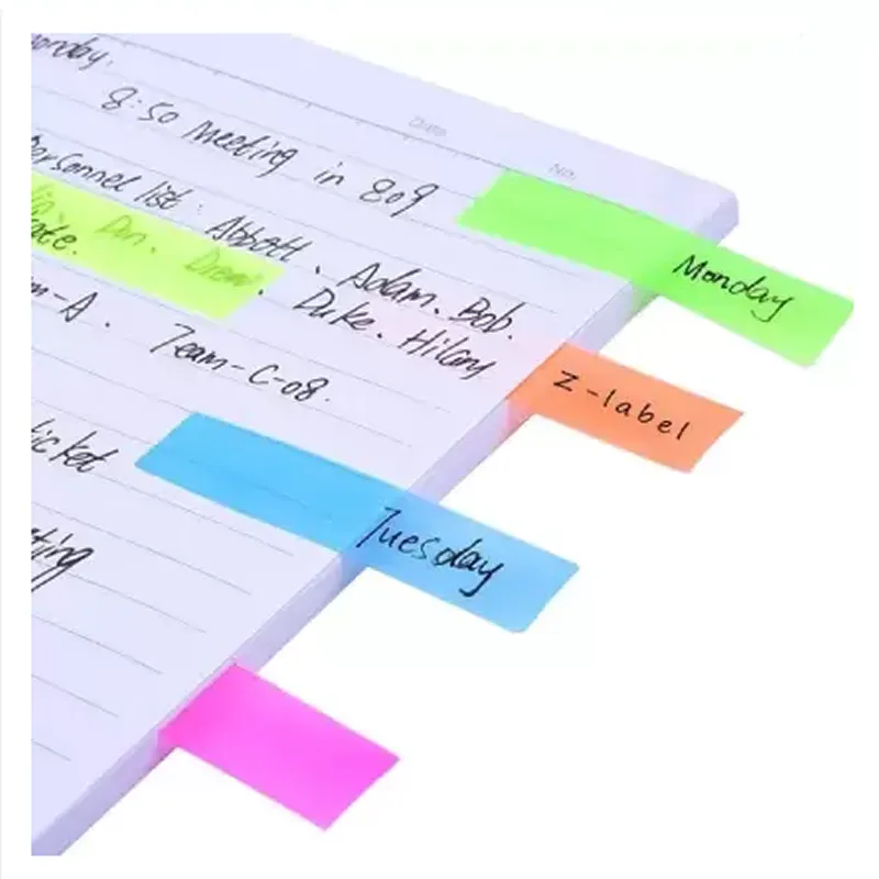 Ten Colorful Sticker Notes