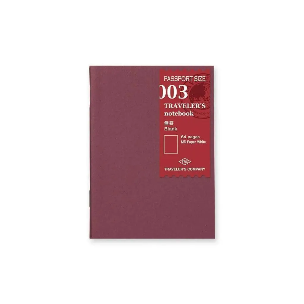 Traveler's Company - 003 Blank Notebook Refill (Passport)