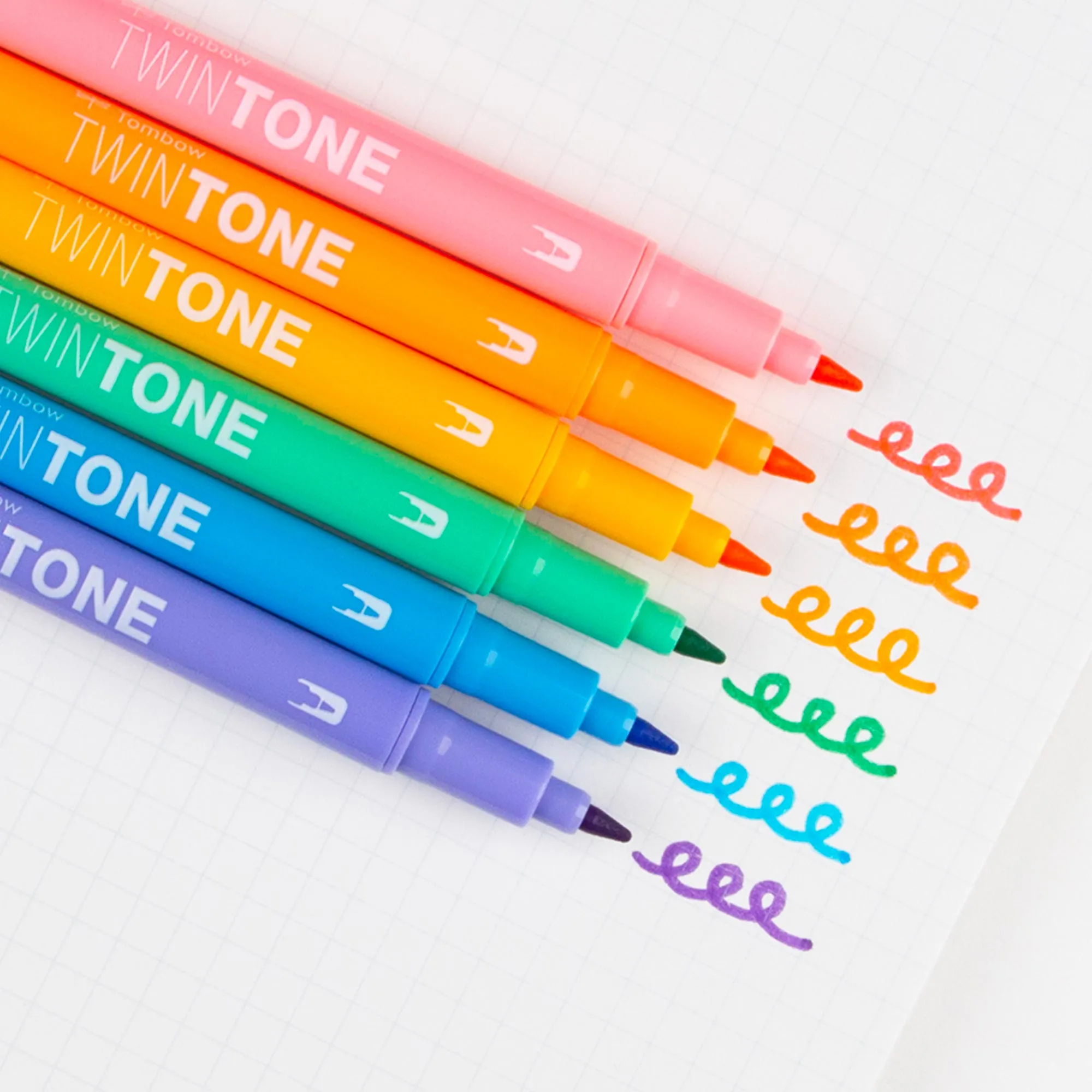 TwinTone Markers - Pastel, 6 Pieces