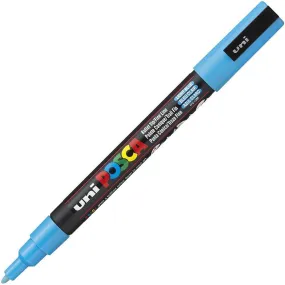 Uni Pc-3M Posca Poster Marker Fine Bullet Tip 1.3Mm Light Blue