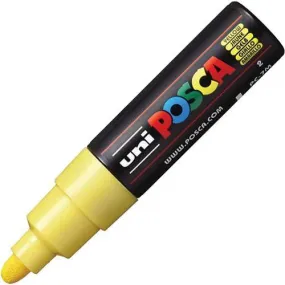 Uni Pc-7M Posca Poster Marker Medium Bullet Tip 4.5Mm Yellow
