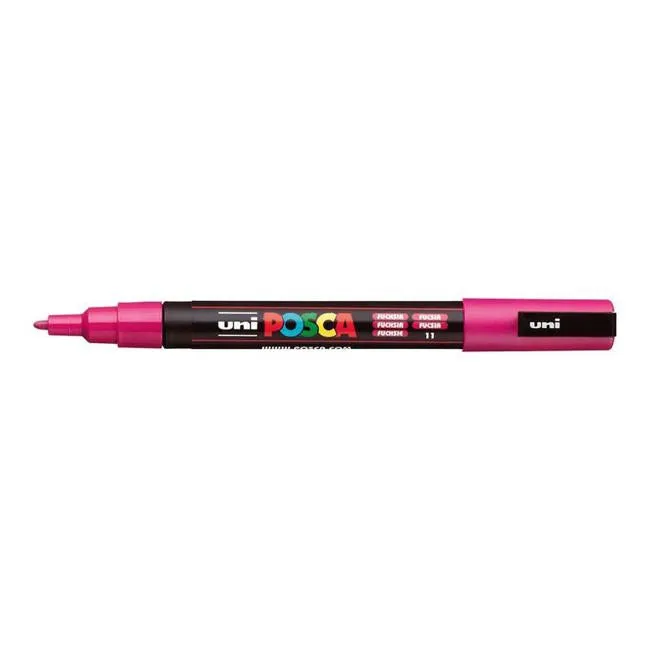Uni Posca Marker 0.9-1.3mm Fine Fuchsia PC-3M