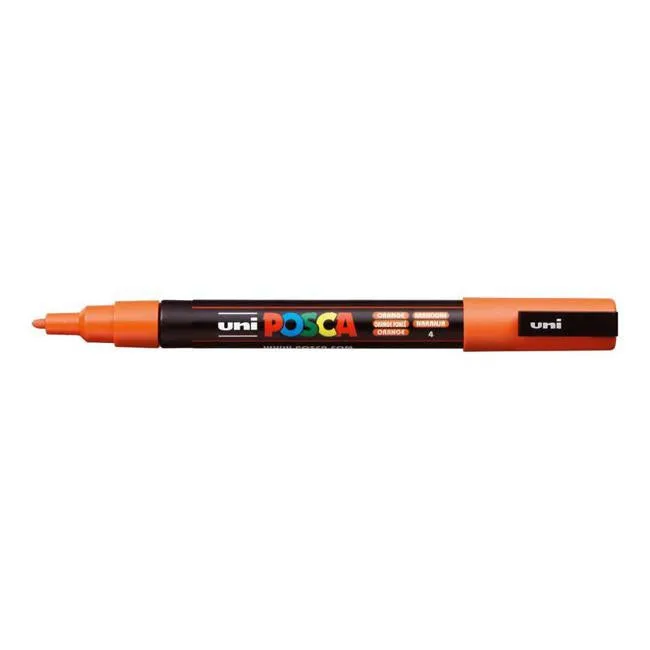 Uni Posca Marker 0.9-1.3mm Fine Orange PC-3M