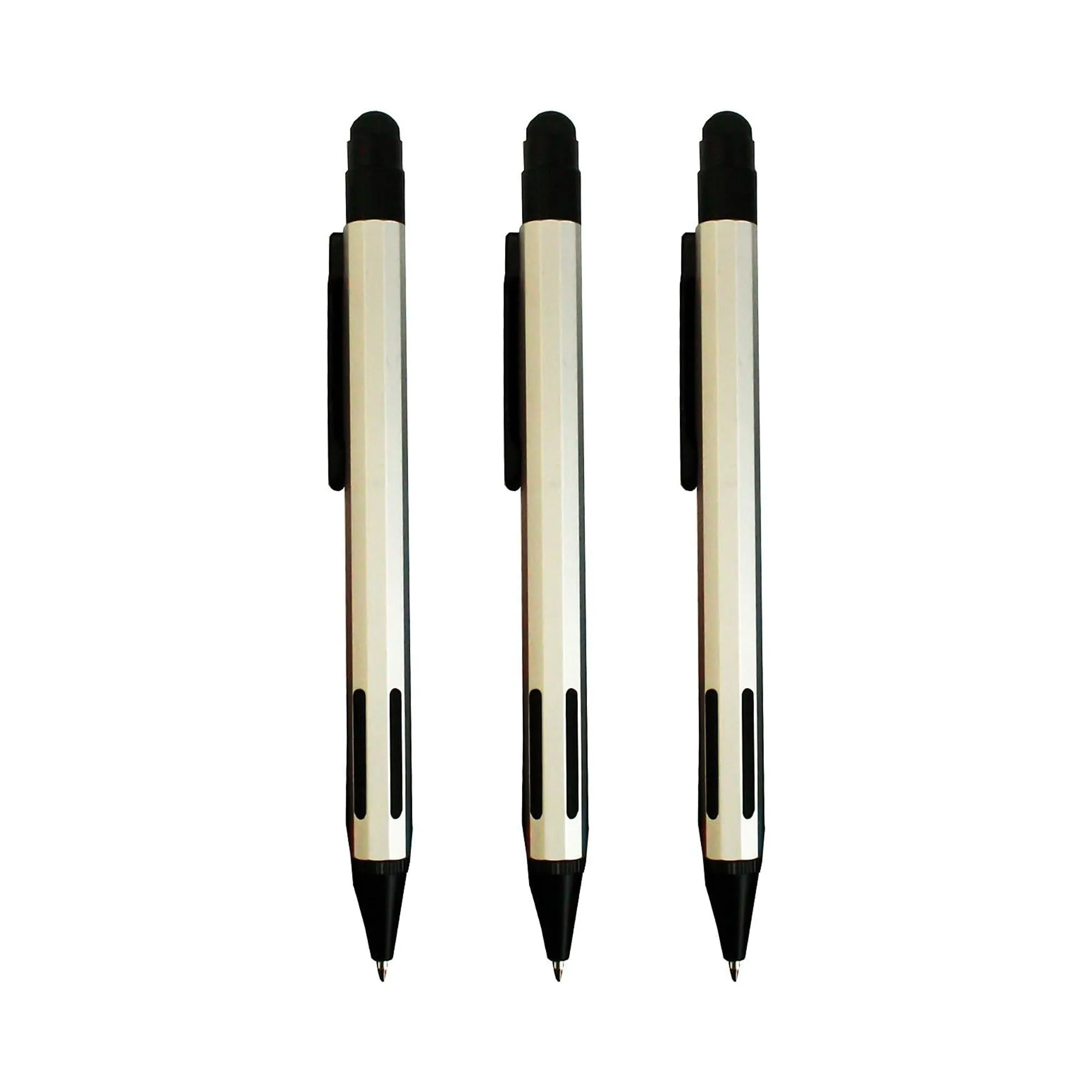 Versatile Writing: 3-in-1 Ball Pen and Stylus Set