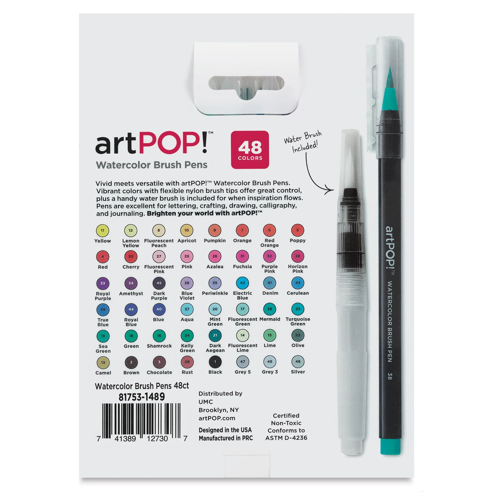 Watercolor Brush Pens - Set of 48