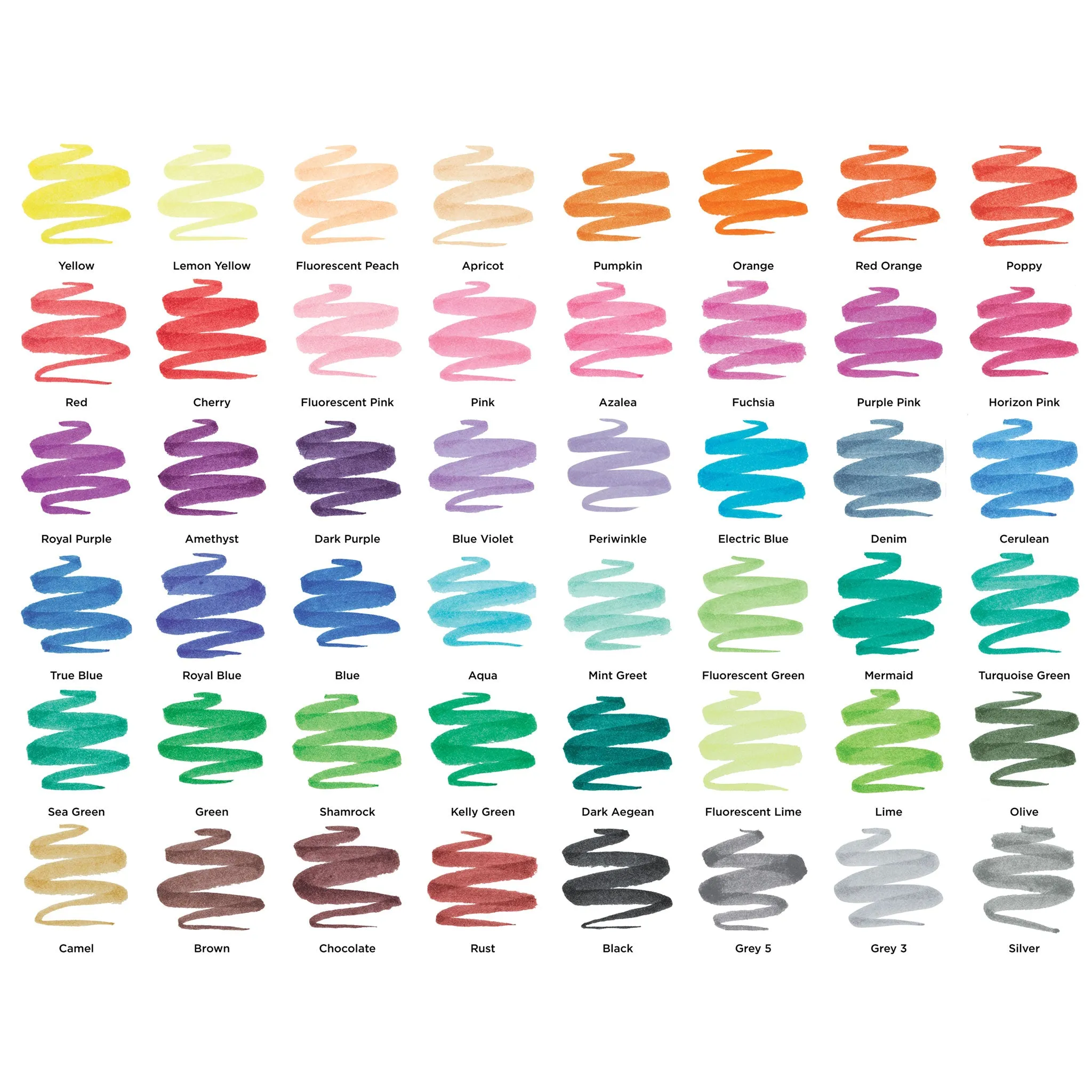 Watercolor Brush Pens - Set of 48