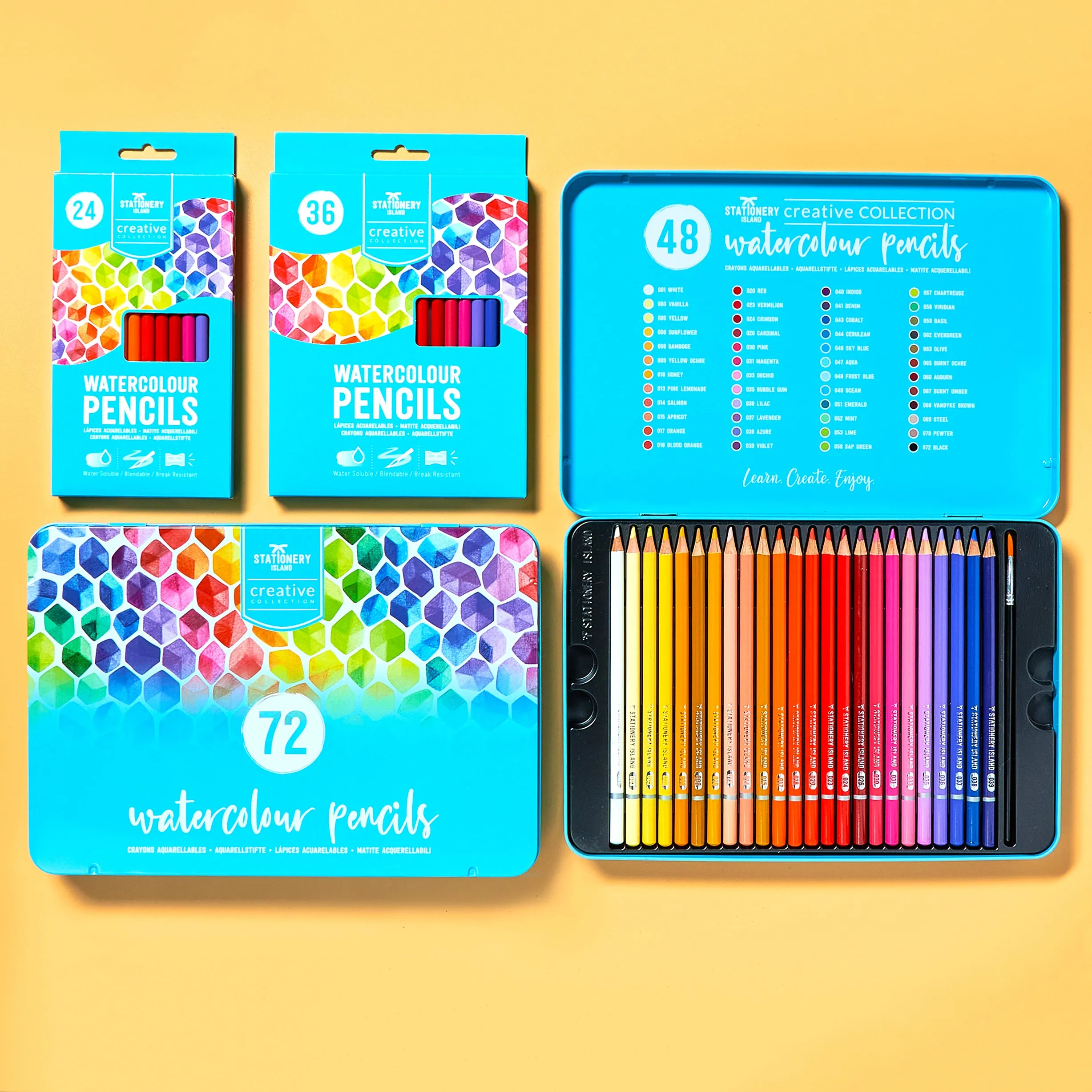 Watercolour Pencils - Set of 24