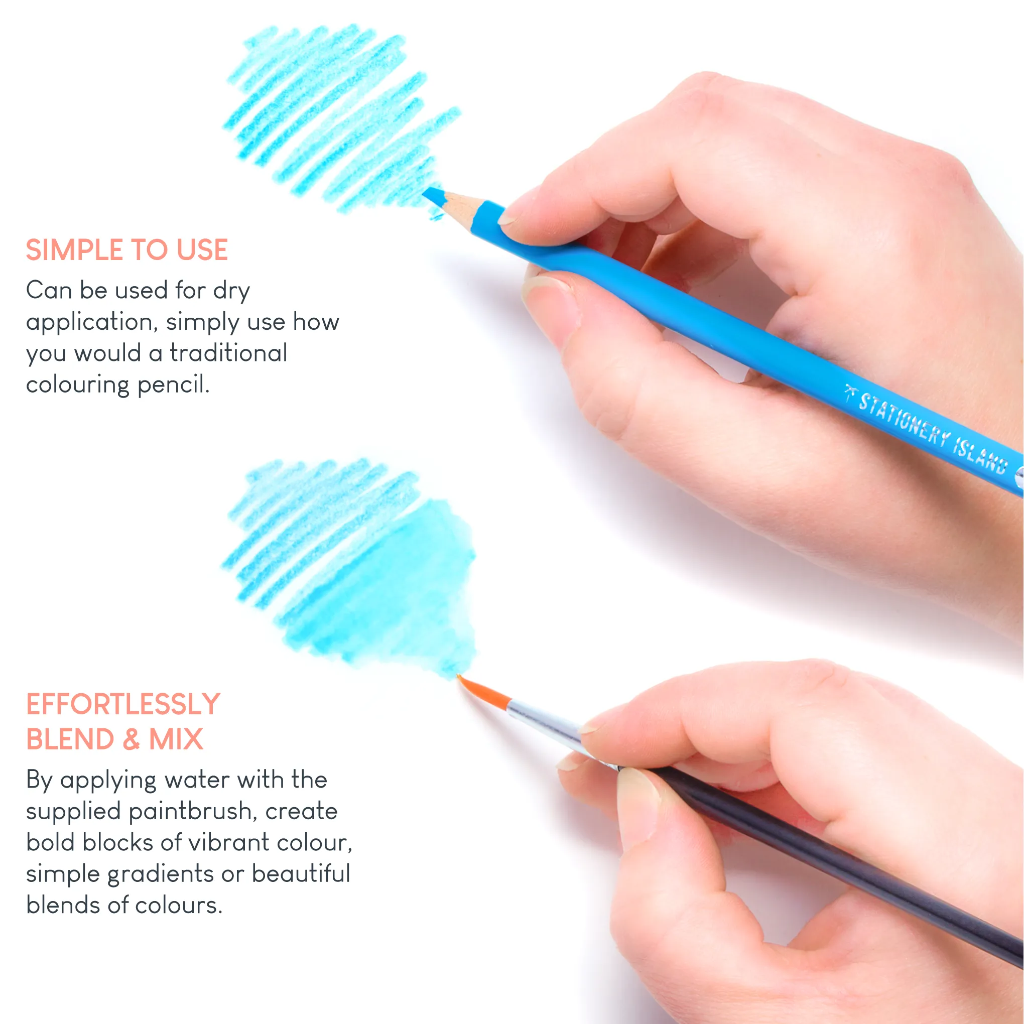 Watercolour Pencils - Set of 24