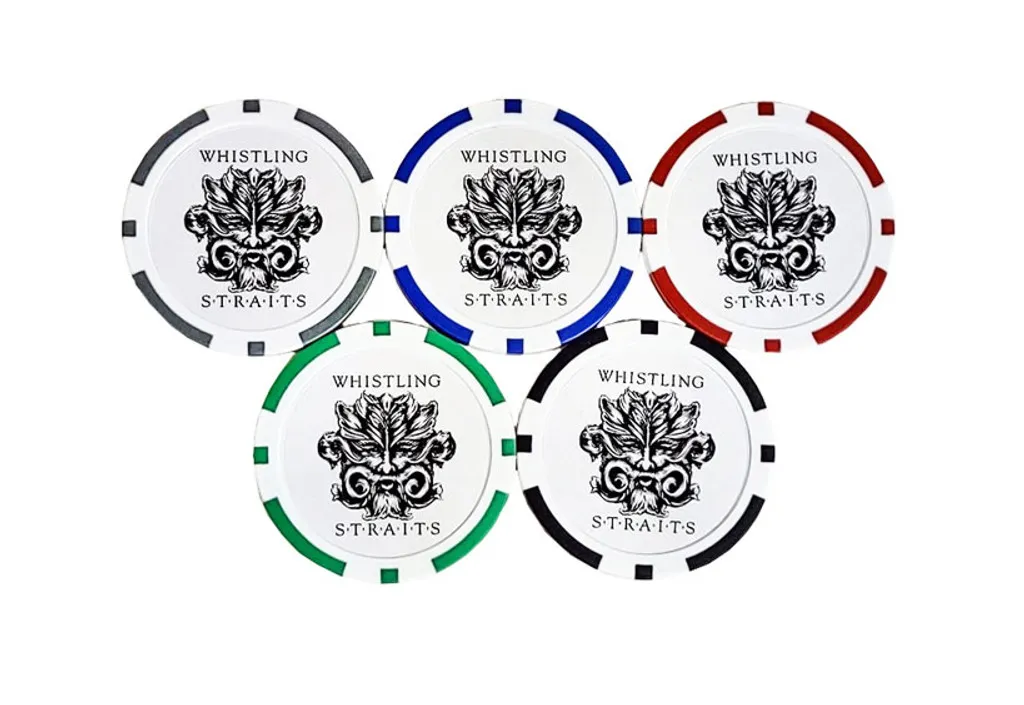 WHISTLING STRAITS AND BLACKWOLF RUN DUAL LOGOED POKER CHIP