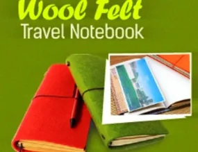 Wool Felt Travel Notebook