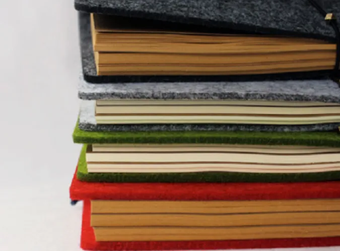 Wool Felt Travel Notebook