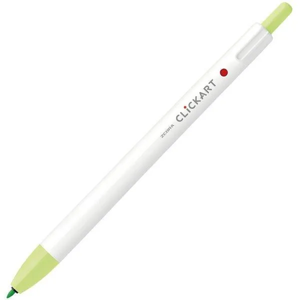 ZEBRA CLICKART Gentle light color WYSS22 0.6mm water-based pen single 12 color set